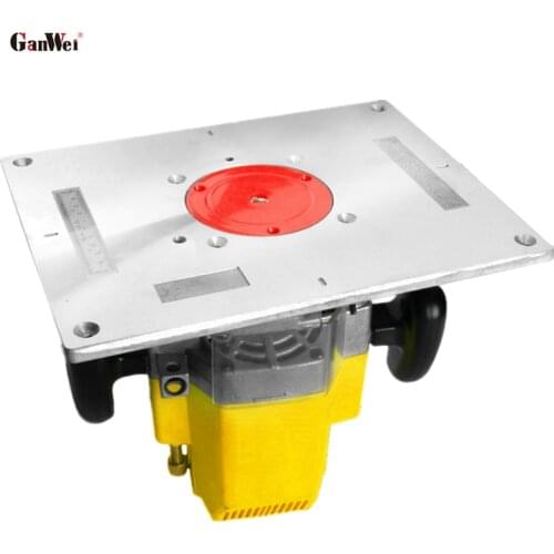 GanWei Router Wood Milling Trimming Machine Flip Plate Guide Table Router Table Insert Plate for Woodworking Work Bench
