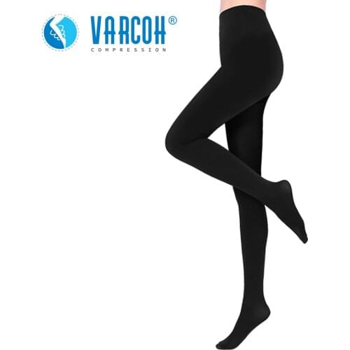 Medical Compression Socks Unisex,Men Opaque Tights,Best Support 30-40 mmHg Pantyhose for Varicose Veins,Travel,Flight,Closed Toe