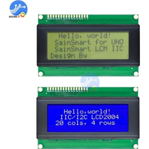 5V LCD Board 2004 20X4 2004A 20X4 Blue Or Yellow Screen LCD 2004 Display LCM Module For 3D Printer IIC I2C Adapter