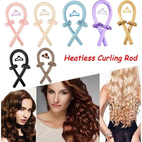 Heatless Curling Rod Lazy Curler Silk Soft Headband Hair Curly Non-slip Wave Formers Women Hair Styling Tools Make Hair Curly