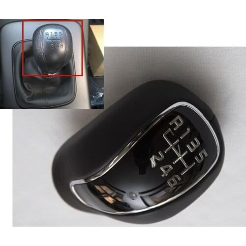 M/T manual stop 6Speed Leather Glossy Gear Shift Knob 1Pcs Genuine For KIA FORTE Cerato K3 2014+ OEM 43711A2300D3B 43711-A2300