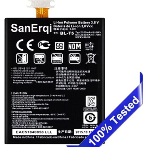 SanErqi 10PCS BL-T5 For LG Google Nexus 4 LS970 F180 E960 E975 E973 BL T5 Li-ion Battery Batteries