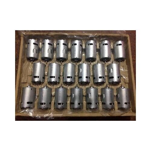 Brand new 555 carbon brush motor 12V 23800 rpm high speed high torque round shaft