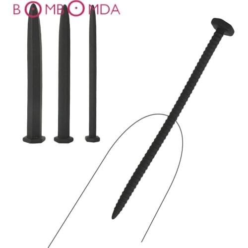 Spiral Male Urethral Dilator Sound Block Horse Eye Penis Stimulate Plug Nail Silicone Catheter Sounding Man Masturbation Sex Toy