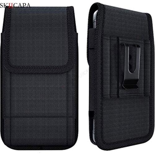 Universal Phone Belt Clip Waist Bag For iPhone 12 11 Pro Max XS XR SE 2020 8 Plus Cover Oxford Cloth Holster For iPhone 12 Mini
