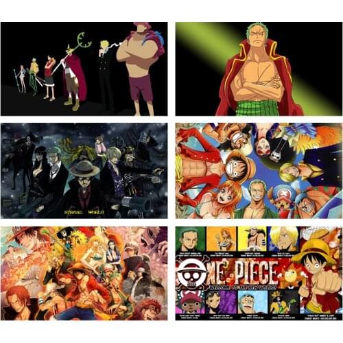 Japan Anime One Piece Character HD Poster Zoro Canvas Painting Mural Living Room Boy Bedroom Home Decoration Cuadros