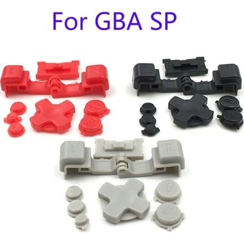 10Sets For GBA SP Buttons Replacement LR AB D PAD Button Key Part for Nintendo Gameboy Advance SP