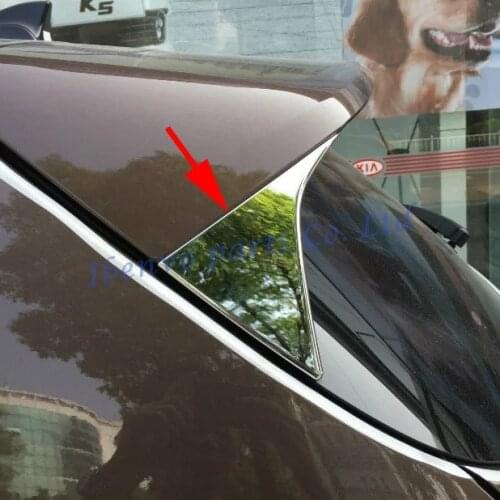 Mirror Glossy Car Molding Rear Spoiler Wing Trims For Kia Sportage QL 2017-2018 Chrome Tailgate Trunk Window Garnish Accessories