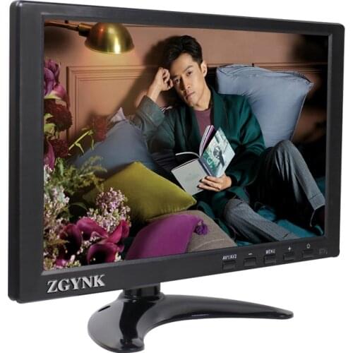 ZGYNK10.1 inch LCD HD display mini portable computer extended display HDMI color screen security monitor with speaker