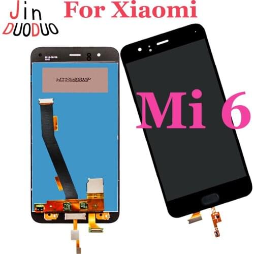 100% Tested For Xiaomi Mi 6 LCD Display Touch Screen Digitizer Assembly With Fingerprint