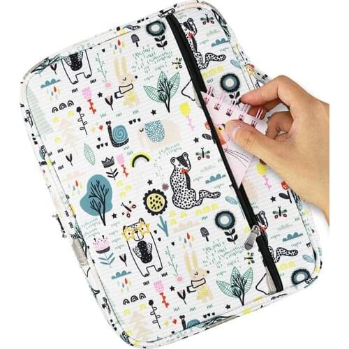 220 Slots Colored Pencil Case Oxford Fabric Pen Case with Compartments Pencil Holder for Watercolor Pencils