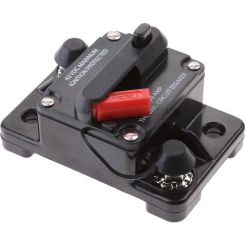 50 Amp Car AAutomatic Circuit Breaker Trolling Motor Marine Boat Fuse 12V-42V