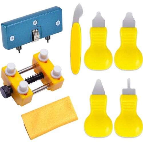 8Pcs/set Professional Watch Tools Adjustable Portable Open Back Case Remover Watch Repair Tool Kits For Opener Cover Battery