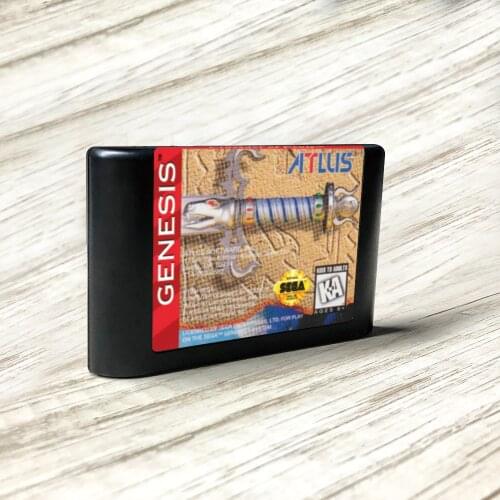 Crusader of Centy - USA Label Flashkit MD Electroless Gold PCB Card for Sega Genesis Megadrive Video Game Console