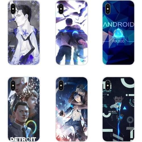 For Xiaomi Redmi Note 3 4 5 6 7 8 Pro Mi Max Mix 2 3 2S Pocophone F1 Detroit Become Human RK800 Accessories Phone Shell Covers