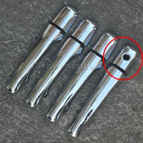 Car-styling Door handle with hole / without hole cover trims 8pcs For 2009-2016 Volvo XC60