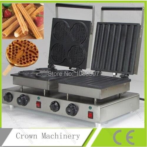 Double heads Commercial waffle maker machine & Churros Maker Baker Machine