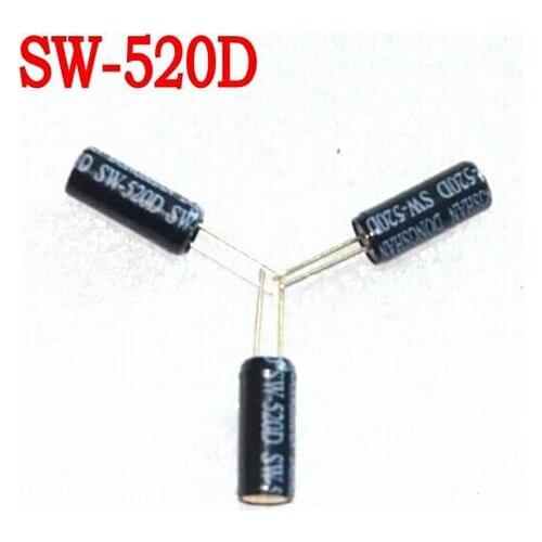 100pcs/lot High sensitive SW-520D double bead ball switch. Switch. Tilt switch. Vibration switch
