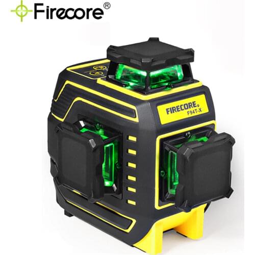 F94T-XG 3D 12 Lines Green Laser Level Self-Leveling 360 Horizontal And Vertical Cross Line Laser
