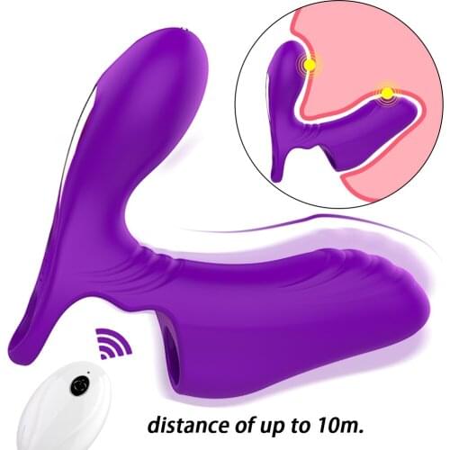 G Spot Finger Sleeve Vibrator Sex Toys For Women Wireless Remote Control Clitoris Stimulation Female Masturbator Toys For Adults