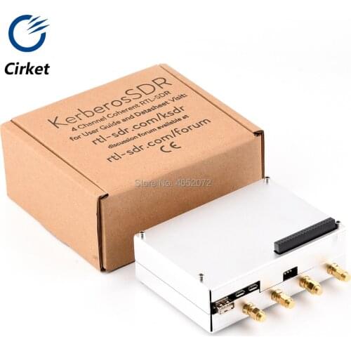 KerberosSDR 4-channel synchronized radio receiver support Radio direction finding and passive radar