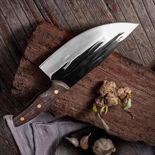 Liang Da Stainless Steel Forged Kitchen Knife Chinese Knife Meat Cleaver Chopper Knife Kitchen Vegetable Chopping Knife Cutter