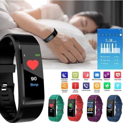 Fashion Fitness Bracelet Heart Rate Blood Pressure Monitoring Call Reminder Pedometer Motion Trajectory Tracking Smart Wristband
