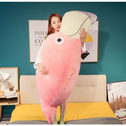 New 1PC 80-120CM Cute Pink Flamingo Simulation Bird Plush Toy Girl Birthday Gift Home Decoration Valentines Day Gifts For Girls