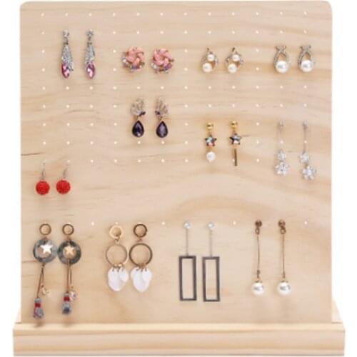 2020 New Earrings Ear Studs Jewelry Show Wood Jewelry Display Stand Rack Organizer Ear Ring Holder Jewellery Organizer