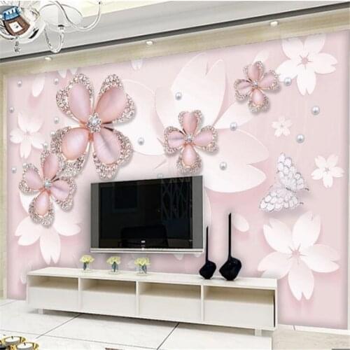 Custom wallpaper 3d photo mural noble elegant jewelry art wall papers home decor papier peint mural 3d wallpaper papel de parede