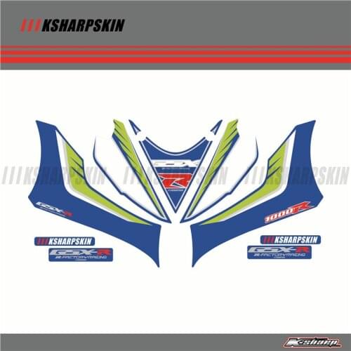 Front Fairing Motor Number Board 3D Gel Protector for SUZUKI 2017 GSXR1000 GSX1000R GSXR 1000