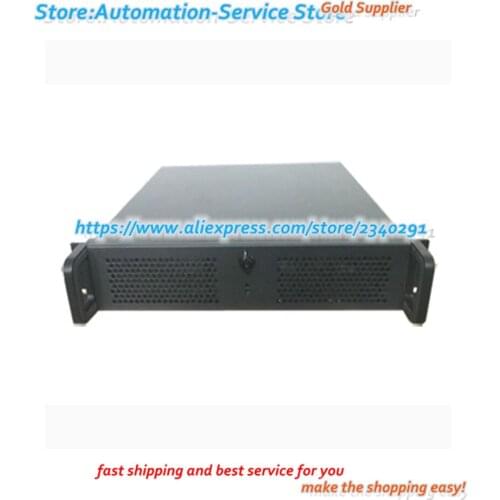 2U Industrial Control Cabinet Front With Lock Industrial Equipment Panel 2U Chassis PC Motherboard PC Power Supply