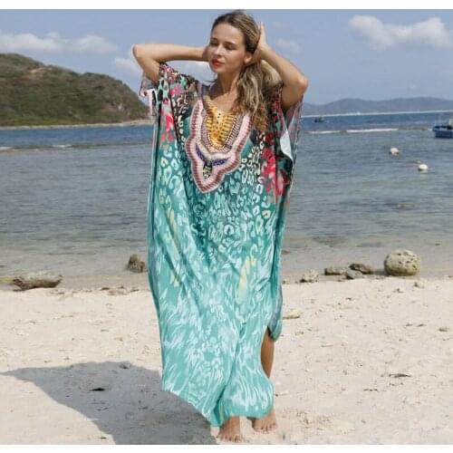 Serpentine Print Kaftan Mystic Baroque Retro Fashion Maxi Dress Floor Length African Pullover Robe Dashiki Loose BeachResortwear