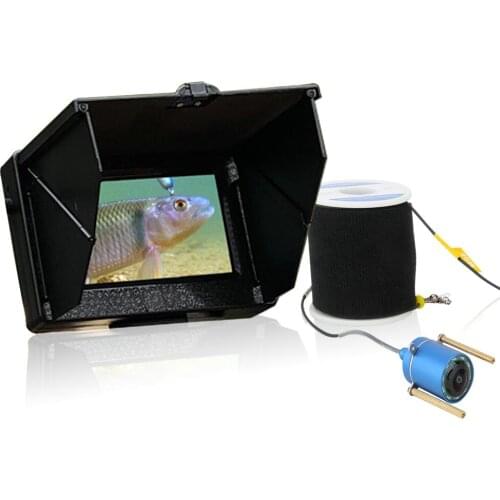 4.3 Inch 15m/30m 1200TVL Fish Finder Underwater Fishing Camera 10PCS LED Night Vision 195 Degrees Fishing Camera