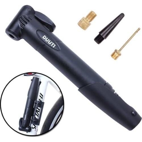 Mini Portable Bike Air Pump Outdoor Mountain Bike Accessories Multifunctional Manual Pump Gas Nozzle Football Basketball Pump