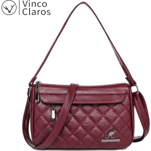 Casual Diamond Lattice Shoulder Bags Leather Luxury Handbags Women Bags Designer Large Capacity Purses Crossbody Bag Sac A Main