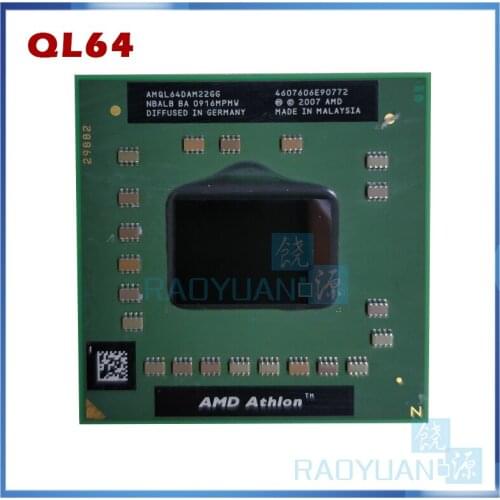 AMD Athlon 64 X2 QL-64 QL 64 QL64 2.1 GHz Dual-Core Dual-Thread CPU Processor AMQL64DAM22GG Socket S1