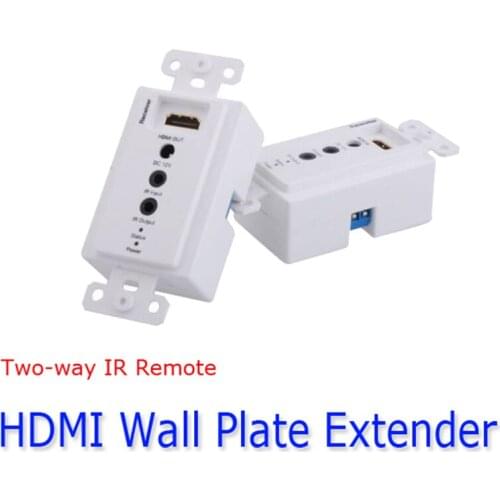 Kaycube HDMI extender Two-way IR Infrared Repeater controll Via A Cat5/6e Wall Plate up to 50meter 1080p 3D