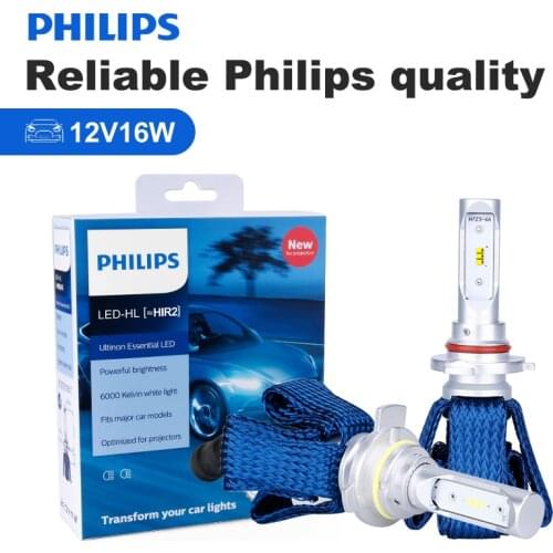 H4 LED Philips H7 H11 9005 9006 9012 HB3 HB4 H1R2 Ultinon Essential LED Car Auto Bulbs 6000K White Headlight Fog Lights