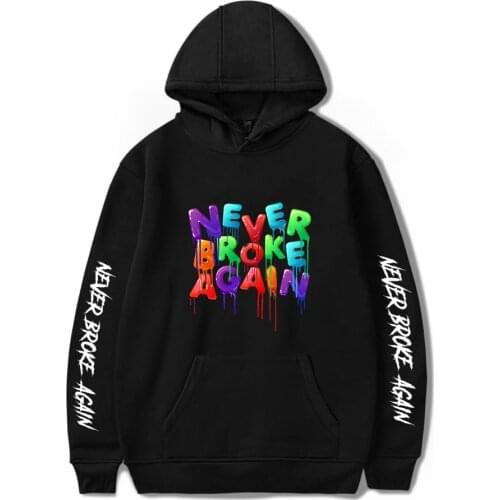 Men Harajuku Sweatshirt Women Streetwear Clothes Korean Hooded Pullover Clothing Rapper YoungBoy Never Broke Again Hoodies