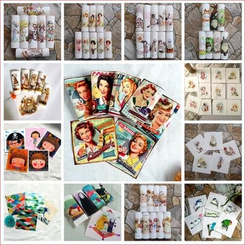 Digital printed cloth 15*15cm 100% cotton canvas handmade diy patch fabric free shipping cartoon pictures