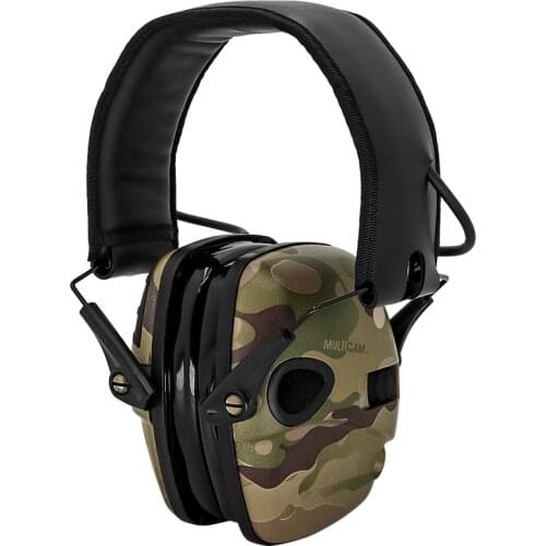 Outdoor hunting noise reduction electronic protective earmuffs tactical hearing protection silicone earmuffs shooting headset MC