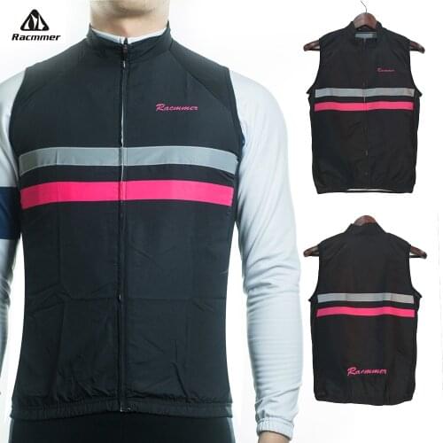Racmmer 2020 Windstopper Windproof Sleeveless Cycling Jersey Mtb Clothing Bicycle Maillot Ciclismo Bike Clothes 9 Colors #WX-07