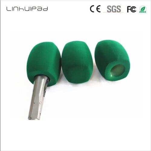 4CM(1.57in) Green Flocked pile Mic Foam windscreen Handheld windshield For Sennheiser MD46 Microphone station broadcasting Video
