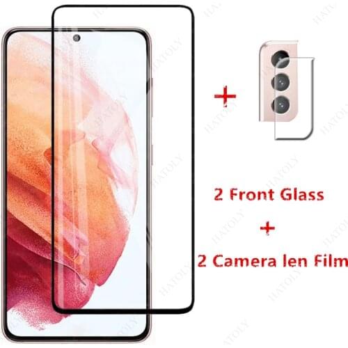 2PCS For Samsung Galaxy S21 Glass for Samsung Galaxy S21 Plus S20 FE M51 M31s A31 A21s A12 Tempered Glass Film Screen Protector