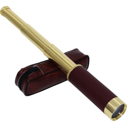 1pc Retro Pirate Telescope Zoomable 25x30 Pocket Monocular Portable Captain Spyglass