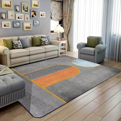 200*300cm Fashionable Modern Simple Houndstooth Geometric Splicing Kitchen Living Room Bedroom Bedside Carpet Floor Mat