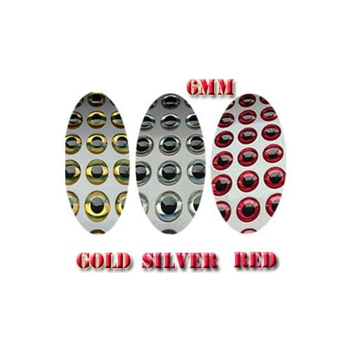 2015new 3D Fishing Lure Eyes red150pcs+silver150pcs+gold150pcs=450pcs/lot
