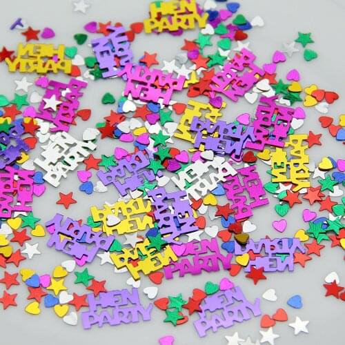 550Pcs/Lot Hen Party Letters Confetti Romantic Willy Penis Sequins Confetti Decoration Bachelorette Hen Stag Party Supplies