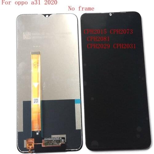 6.5" Original For Oppo A31 2020 LCD Screen Display Touch Screen Digitizer full Replace Parts CPH2015 CPH2073 CPH2081 CPH2029